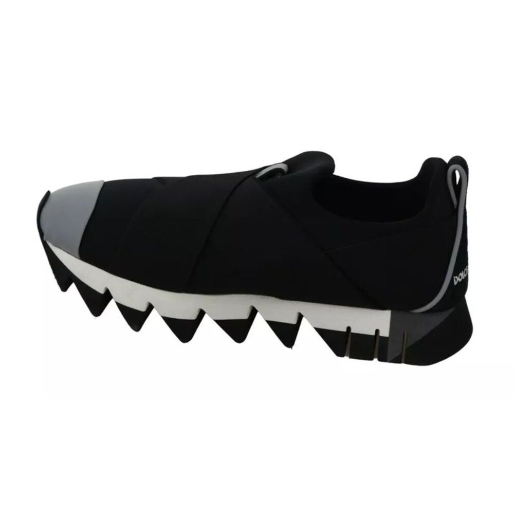 Dolce & Gabbana Black Shark Neoprene Stretch Sneakers Women's Shoes - Picture 6 of 6